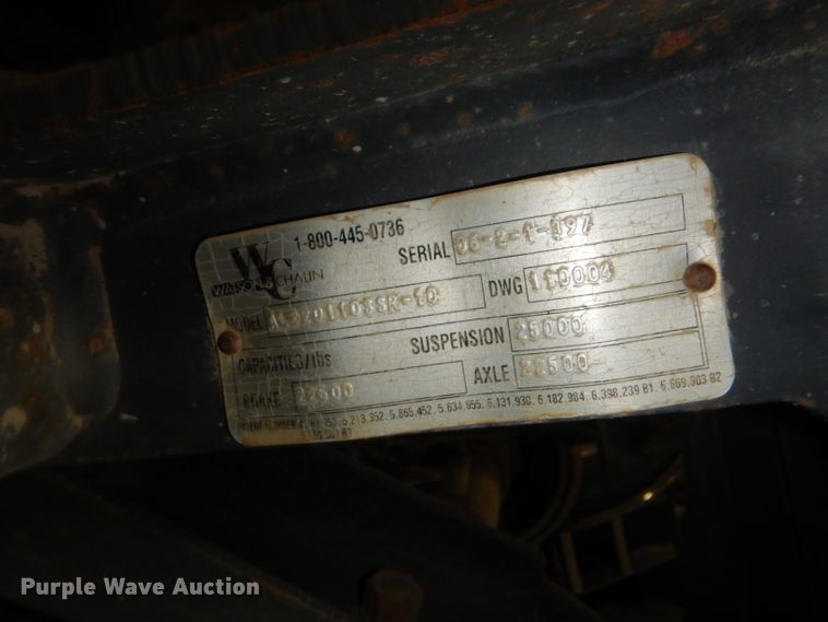 image for item FG9911 Watson Chalin AL220110SSR-10 lift axle