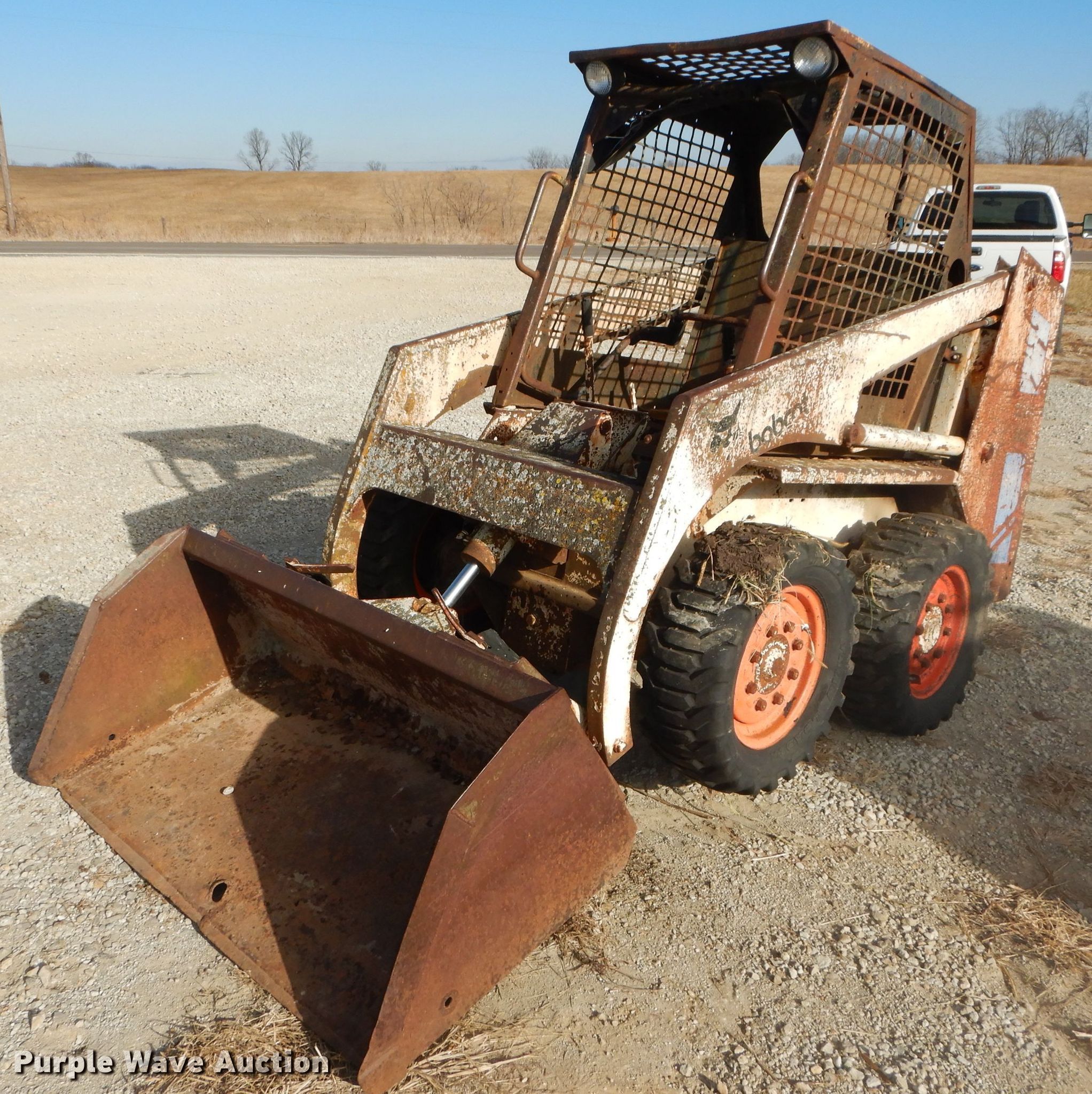 1981 Bobcat 742 skid steer in Mclouth, KS Item DI9163 sold Purple Wave