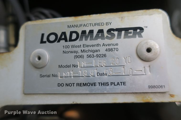 image for item DB10094 2012 International WorkStar 7400 refuse truck