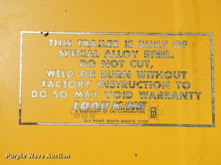 image for item DE4239 1983 Load King 1827XSTD bottom dump trailer