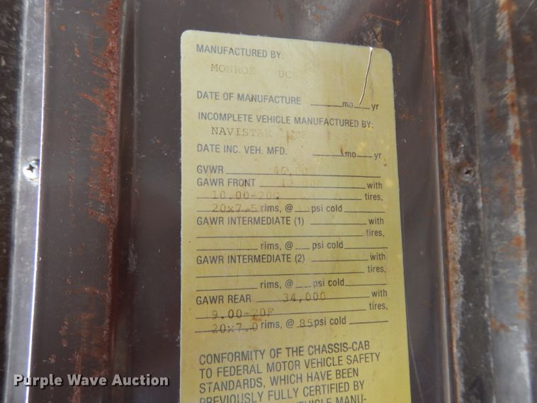 image for item DH2514 1991 International 4900 dump truck