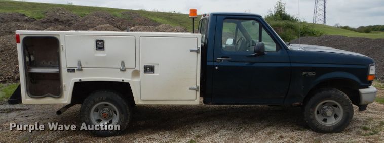 image for item DH2515 1994 Ford F150 utility bed pickup truck