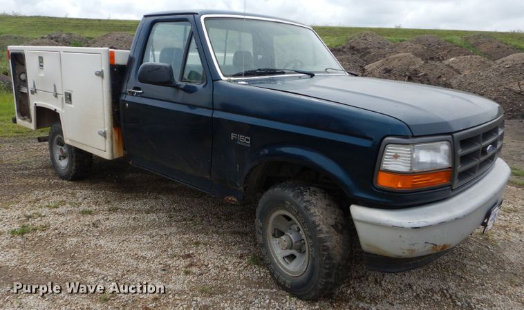 image for item DH2515 1994 Ford F150 utility bed pickup truck