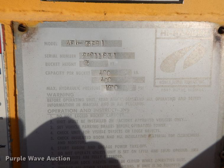 image for item DH5060 1994 Ford F600 bucket truck