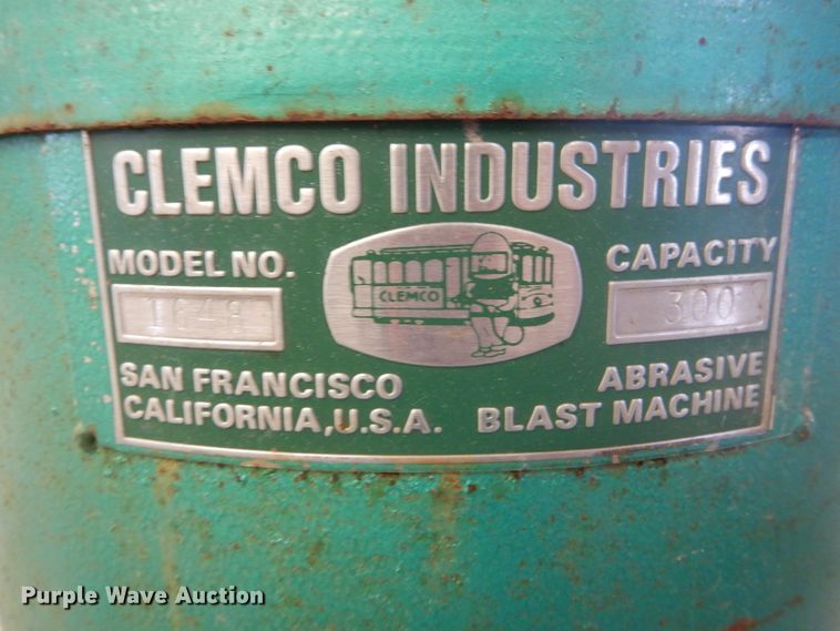 image for item DH6950 1992 Clemco 1648 sandblaster
