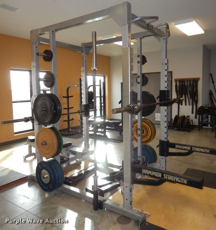 image for item DY9344 Hammer Strength double weightlifting rack