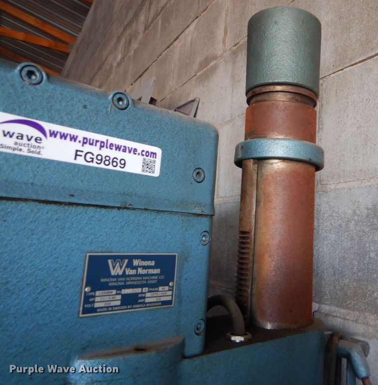 image for item FG9869 Winona Van Norman L250BW seat and guide machine