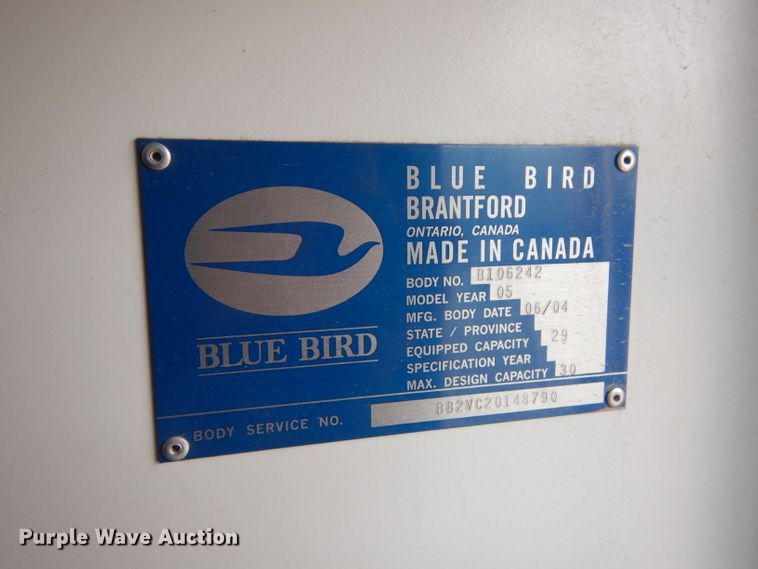 image for item FG9916 2004 Chevrolet Express G3500 Blue Bird school bus