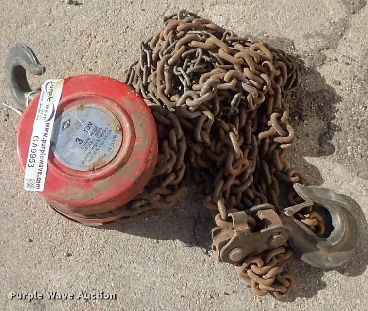 image for item GA9953 AFF 4003 chain hoist