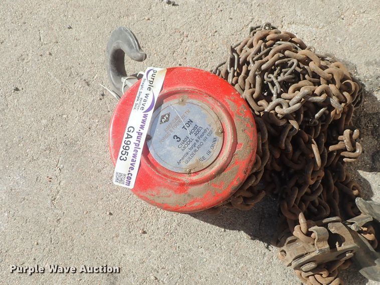 image for item GA9953 AFF 4003 chain hoist