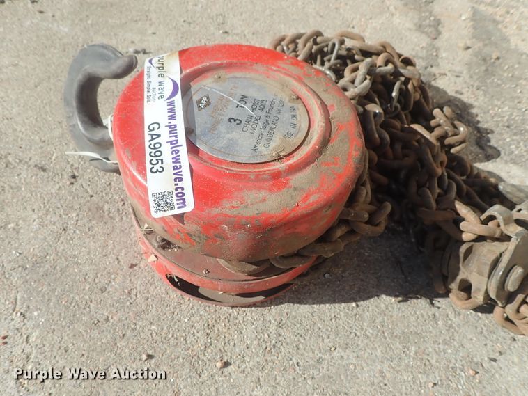 image for item GA9953 AFF 4003 chain hoist
