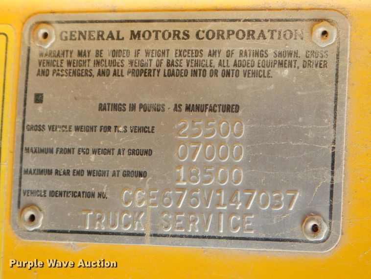 image for item GB9524 1976 Chevrolet C65 tank truck