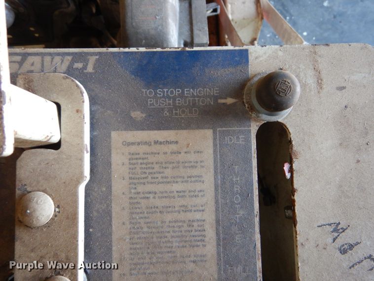 image for item GC9449 Miller Sturdi-saw concrete saw