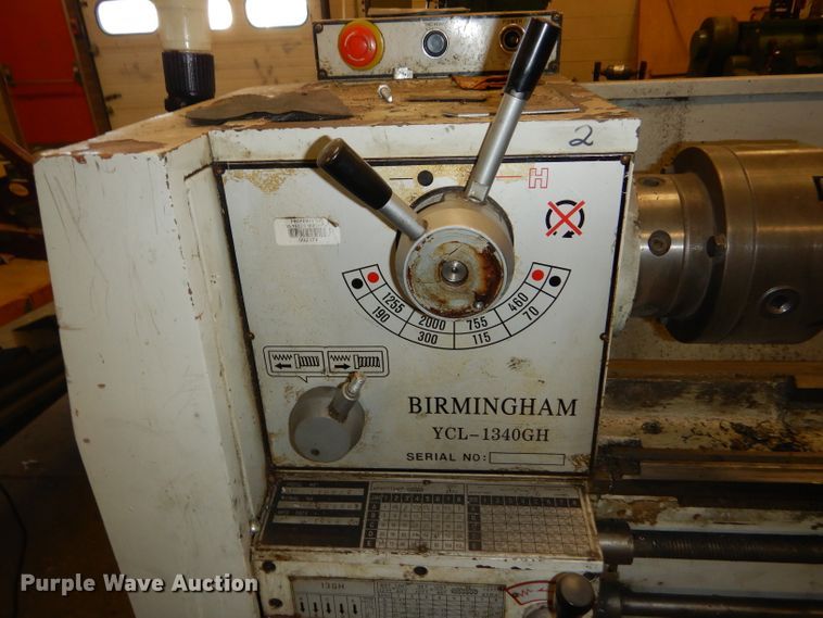 image for item GE9602 Birmingham YCL-1340GH metal lathe