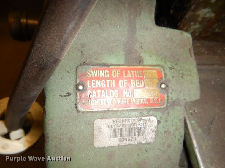 image for item GE9604 South Bend CL8145B metal lathe