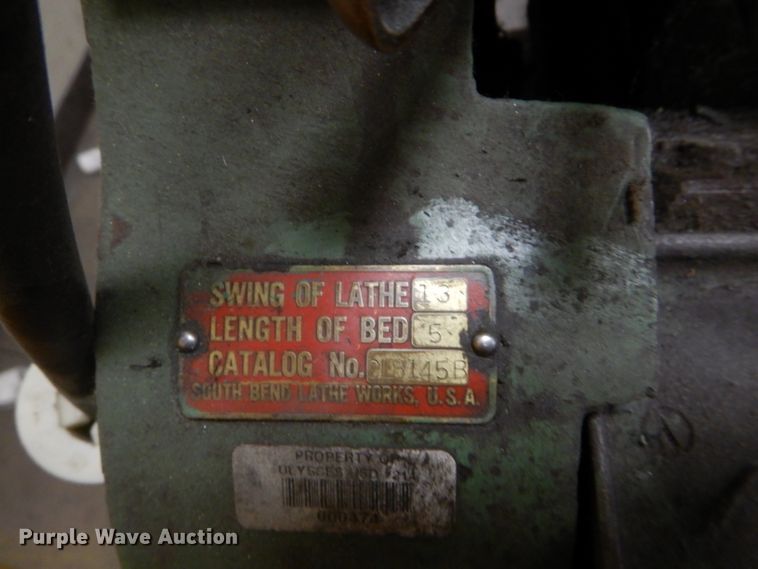 image for item GE9604 South Bend CL8145B metal lathe