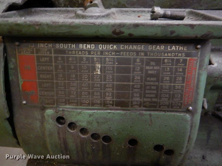 image for item GE9604 South Bend CL8145B metal lathe