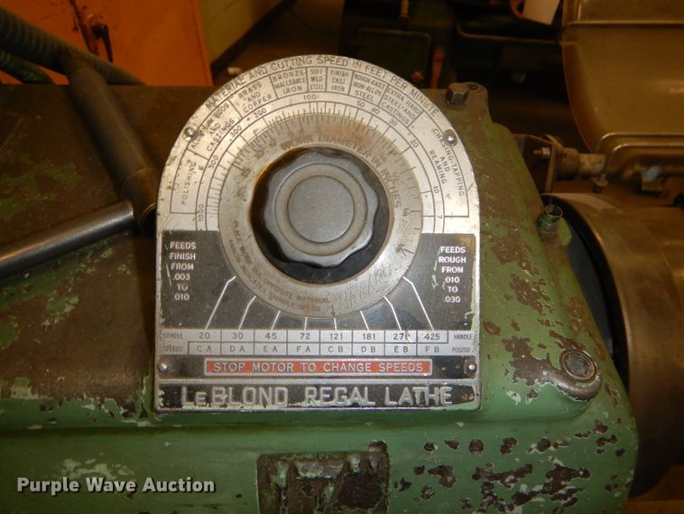 image for item GE9605 LeBlond Regal lathe