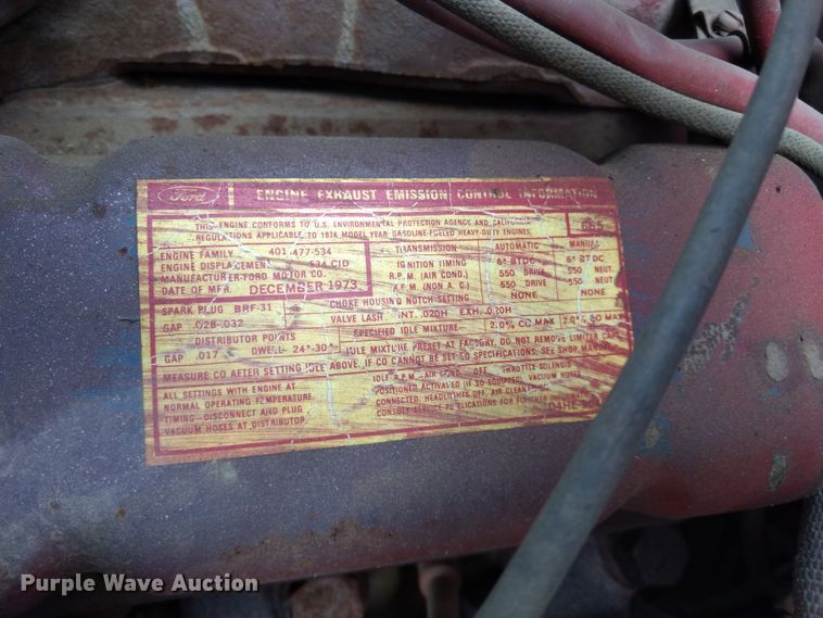 image for item GE9611 1974 Ford pumper fire truck