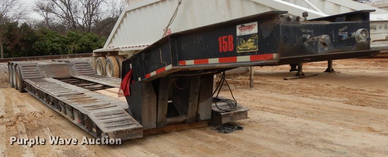 image for item DH5295 2004 Witzco Challenger lowboy equipment trailer