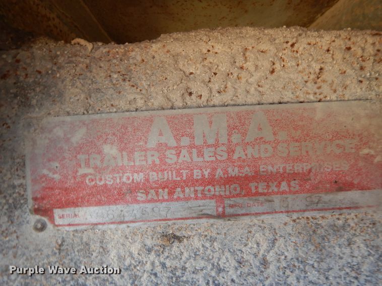 image for item DH5296 1998 AMA Enterprises end dump trailer