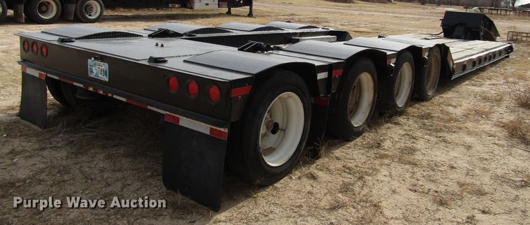 image for item DH8306 1998 Witzco RG60 lowboy equipment trailer