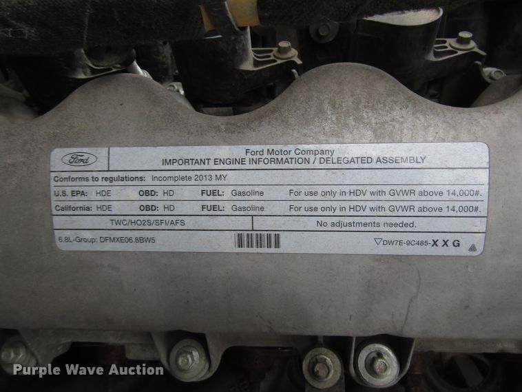 image for item DH8323 2013 Ford F650 Super Duty flatbed truck