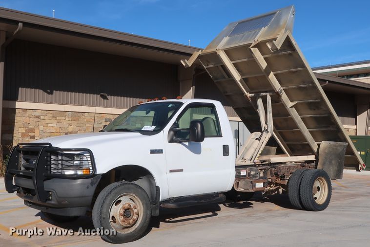 image for item DH3645 2003 Ford F450 dump flatbed truck