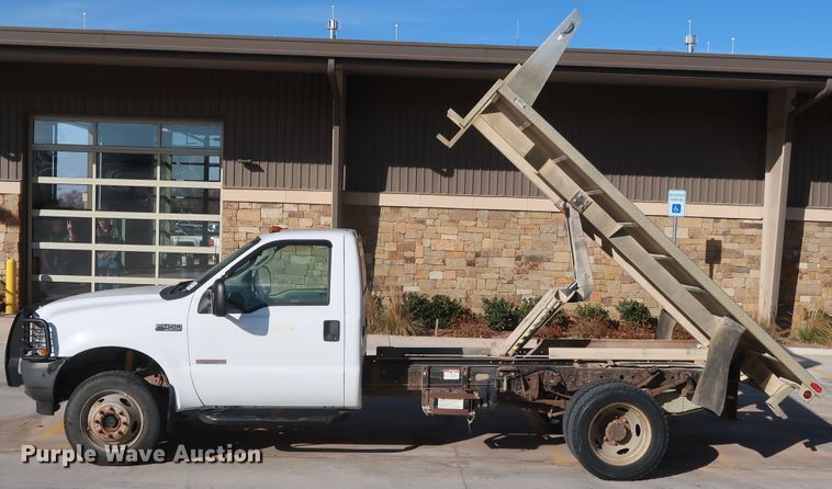 image for item DH3645 2003 Ford F450 dump flatbed truck