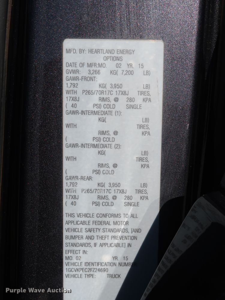 image for item DH3647 2015 Chevrolet Silverado 1500 Double Cab pickup truck