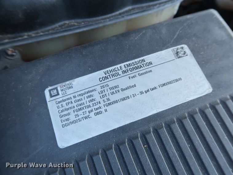 image for item DH3648 2015 Chevrolet Silverado 1500 Double Cab pickup truck