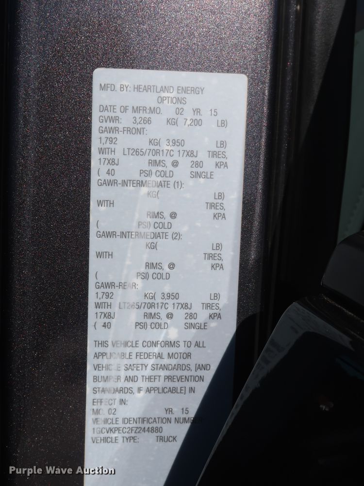 image for item DH3651 2015 Chevrolet Silverado 1500 Double Cab pickup truck