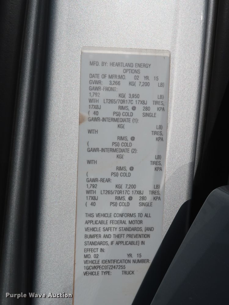 image for item DH3653 2015 Chevrolet Silverado 1500 Double Cab pickup truck