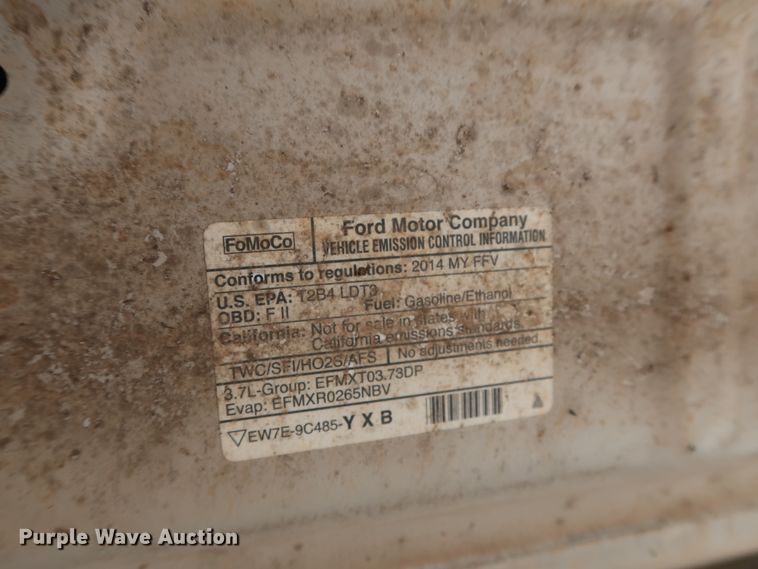 image for item DH3654 2014 Ford F150 SuperCab pickup truck