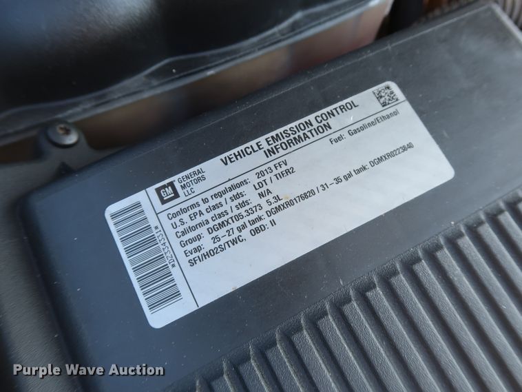 image for item DH3660 2013 Chevrolet Silverado 1500 Ext. Cab pickup truck