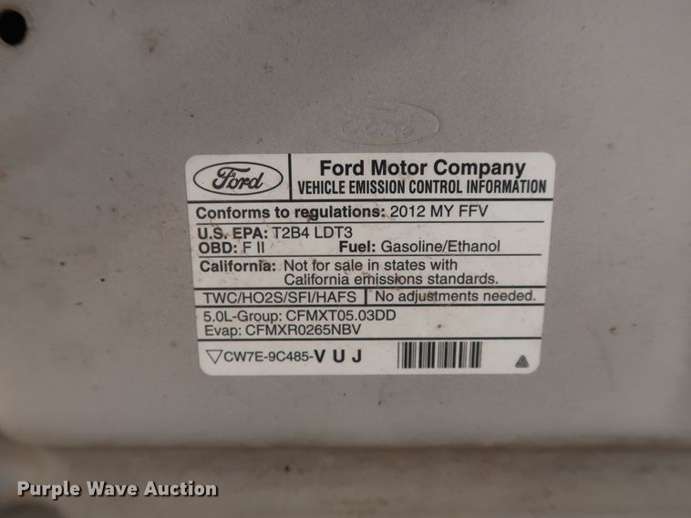image for item DH3666 2012 Ford F150 SuperCrew pickup truck