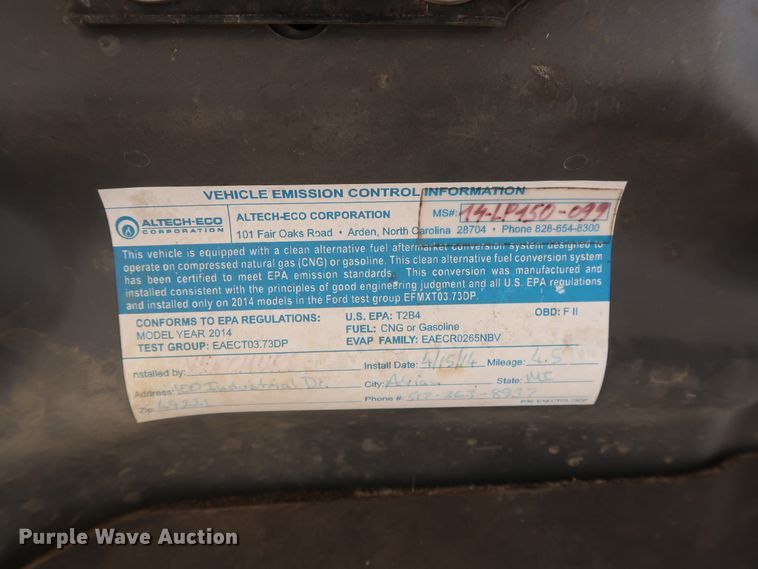 image for item DH3668 2014 Ford F150 SuperCab pickup truck