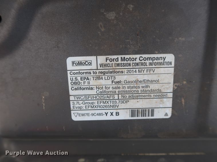 image for item DH3668 2014 Ford F150 SuperCab pickup truck