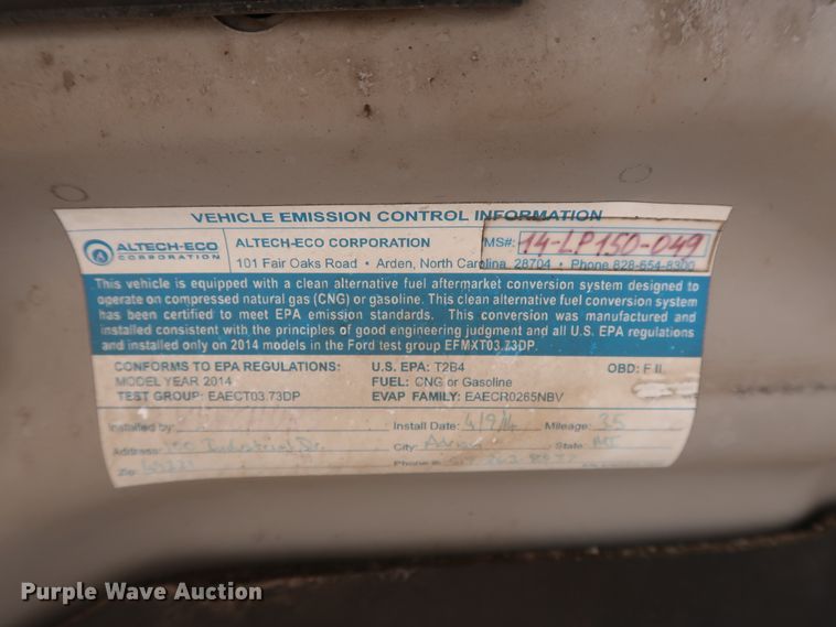 image for item DH3670 2014 Ford F150 SuperCab pickup truck