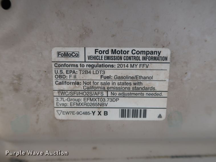 image for item DH3670 2014 Ford F150 SuperCab pickup truck