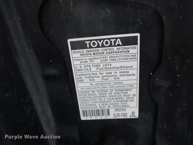 image for item DH3672 2012 Toyota Tundra Platinum CrewMax pickup truck