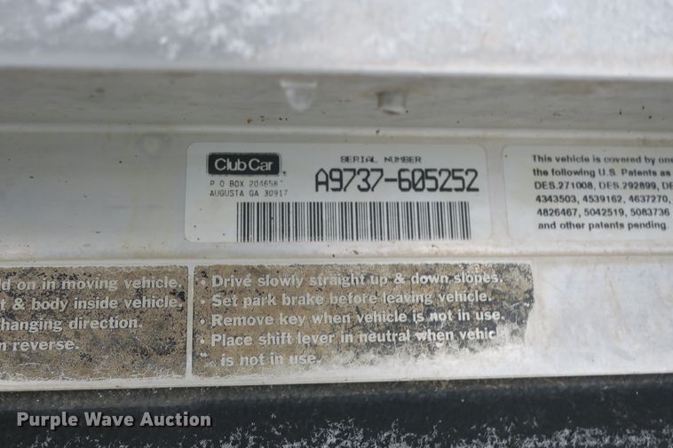 image for item DB10090 (5) Club Car golf carts