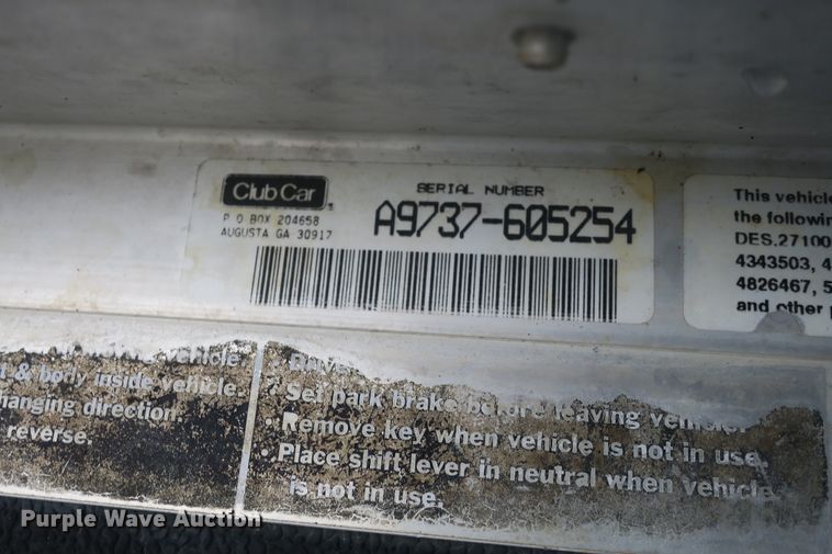 image for item DB10090 (5) Club Car golf carts