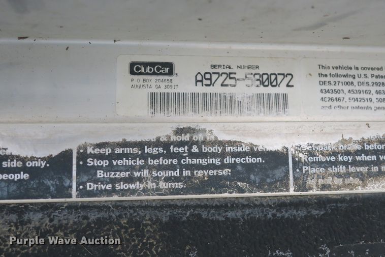 image for item DB10090 (5) Club Car golf carts