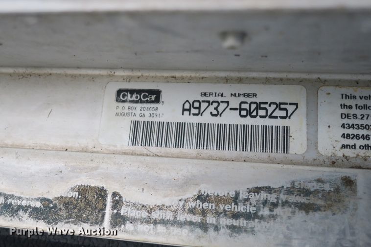 image for item DB10090 (5) Club Car golf carts