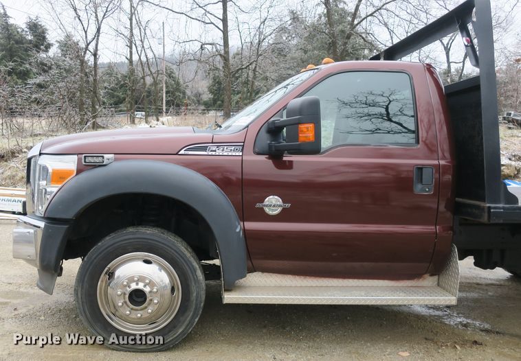 image for item DB10092 2011 Ford F450 Super Duty XLT flatbed truck