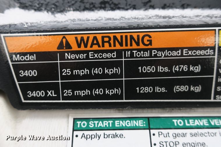 image for item DB10093 2015 Bobcat 3400XL utility vehicle