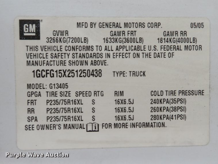 image for item DH1709 2005 Chevrolet Express 1500 van
