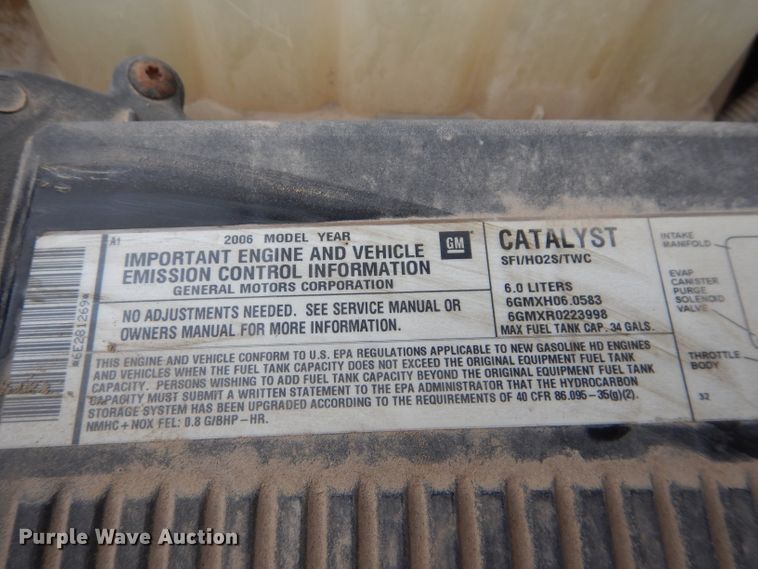 image for item DH4310 2006 Chevrolet Silverado 2500HD pickup truck