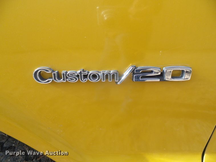 image for item DH4760 1972 Chevrolet Custom 20 flatbed pickup truck